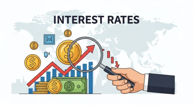 금리 핵심 개념 이해를 돕는 경제 관련 인포그래픽