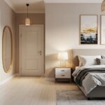 미신과 과학을 넘나드는 인테리어 속설에 대한 통찰을 보여주는 아늑하고 균형 잡힌 거실 풍경