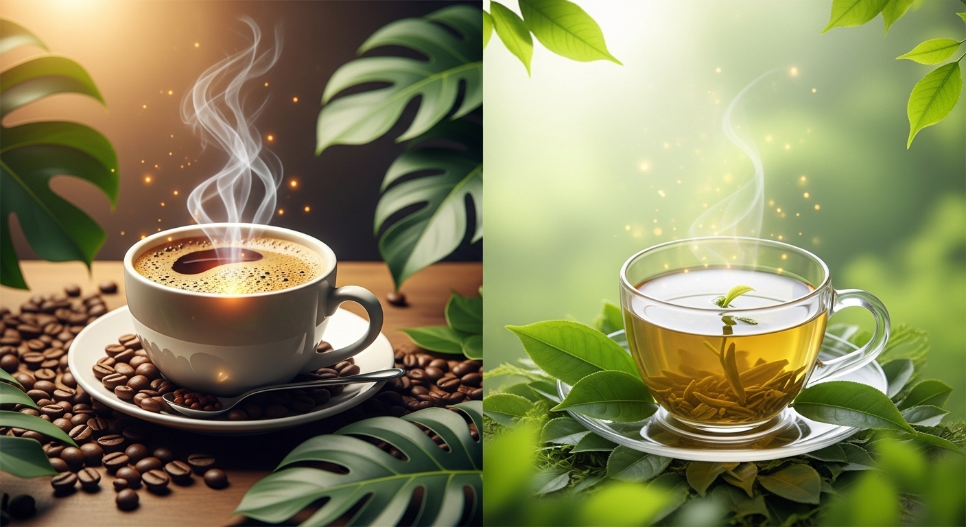 커피와 녹차 건강 비교, 두 음료의 효능